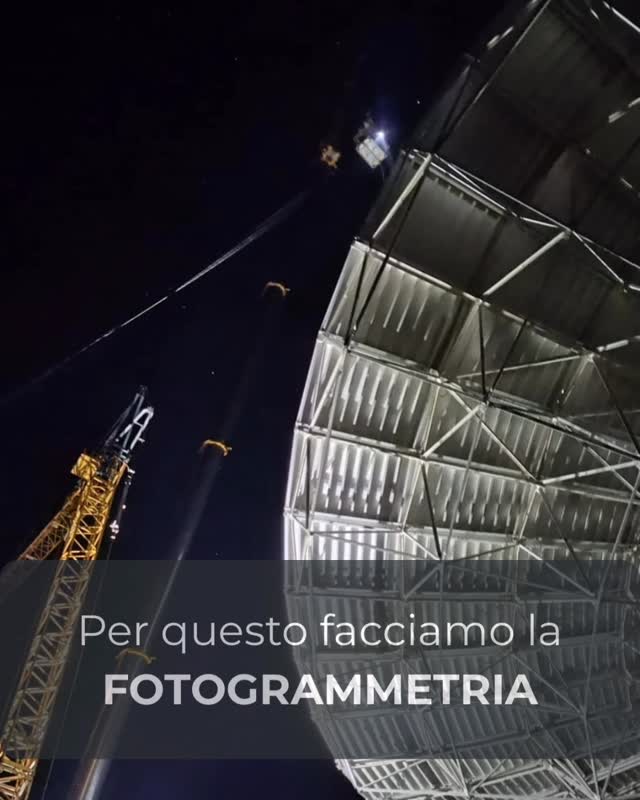 Fotogrammetria della parabola del radiotelescopio di Noto