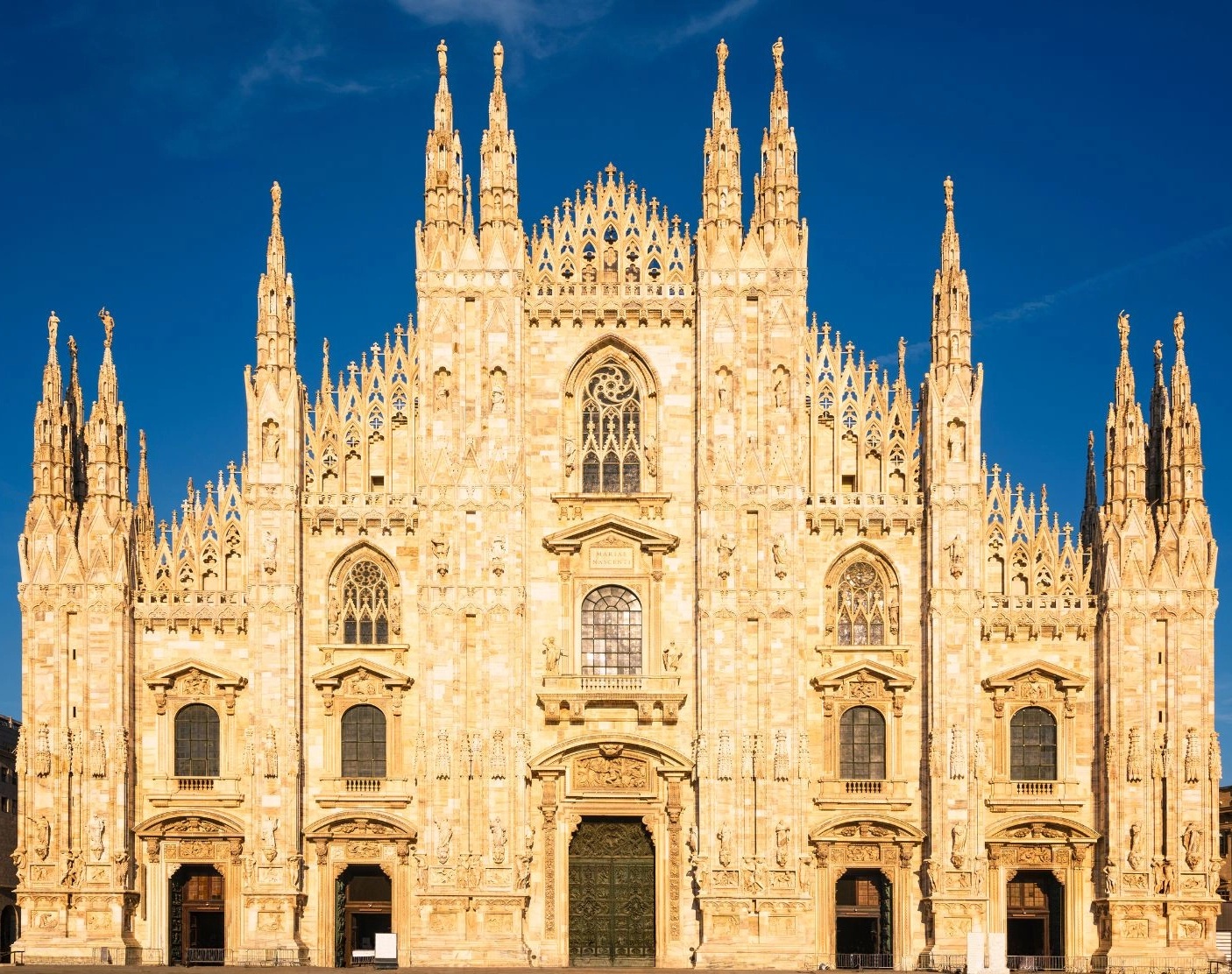 Milan Cathedral with the naked eye