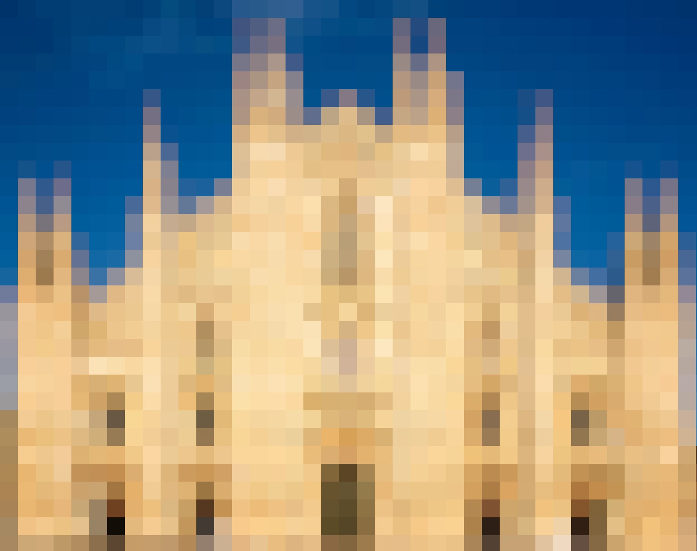The cathedral seen by the Noto radio telescope
